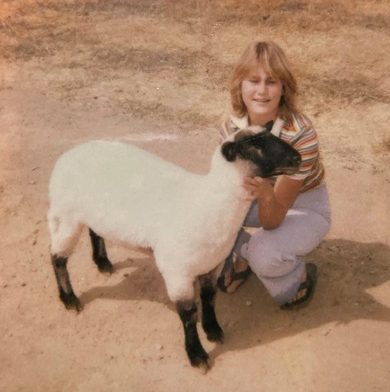 Shannan Young and FFA Lamb