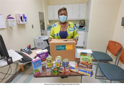 Trend 1_Aneschia Wiggins, RN with Food Pharmacy Box Trend 1_Aneschia Wiggins, RN with Food Pharmacy Box