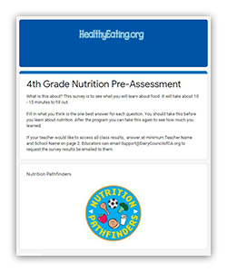 Use our online surveys to gauge students' knowledge before + after a lesson.