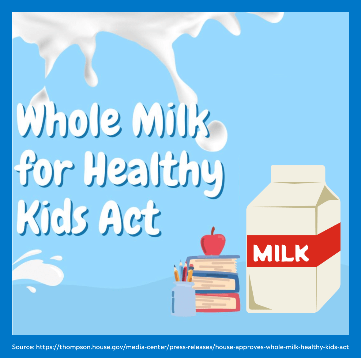 Whole Milk for Healthy Kids Act