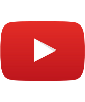 Image of YouTube social media icon. 